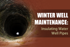 Insulate water well pipes for winter well maintenance