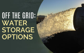 Off The Grid Water Storage